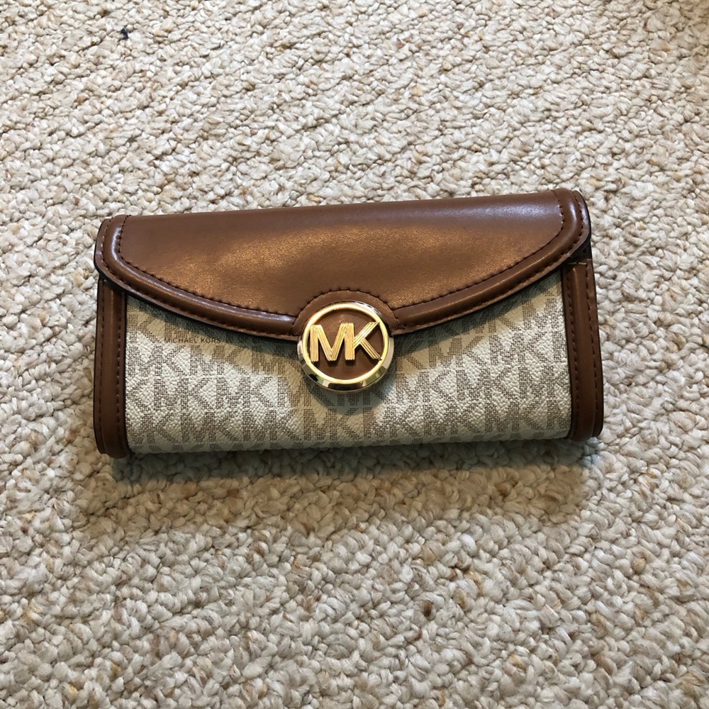 MK brown wallet